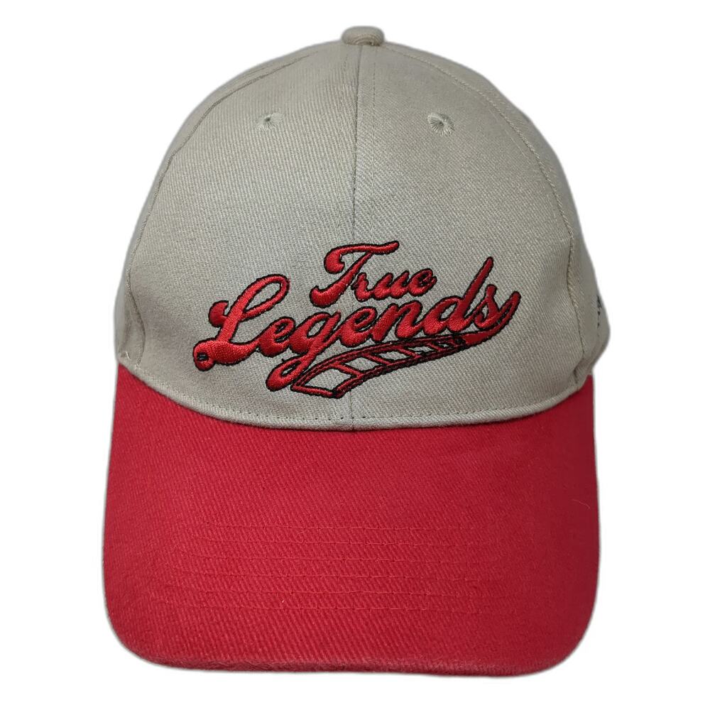 360 Apparel Baseball Cap Beige Red One Size True Legends Liberty Lake Grill Hat